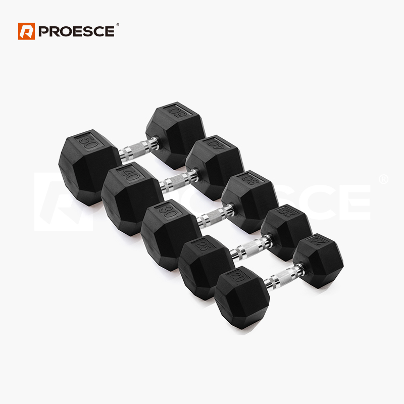 LKDB-111A Rubber Hex Dumbbell